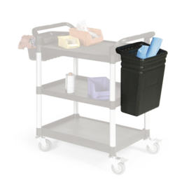 12487 | MATADOR afvalbak HX-8080U, zwart kunststof (PE), afm. 350x240x470 mm (lxbxh), inhoud 39 liter, gewicht 1 kg