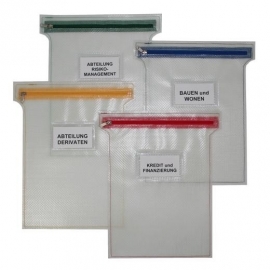 08270 | PROMAIL platte interne posttas met ritssluiting in kleur, materiaal PVC gecoat netwerk