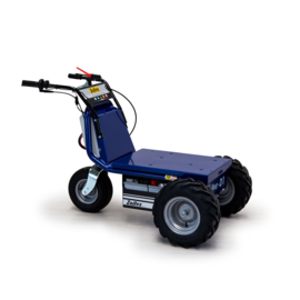 1101210041 | ZALLYS Dumper D1 accukruiwagen, motor 600 W,  2 onderhoudsvrije AGM tractie batterijen 105/130 Ah, externe HF lader, spoorbreedte 773 mm, voorwielaandrijving, laadvermogen 300 kg, gew. 126 kg