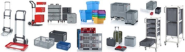 EG4327-HG | AUER eurobox gesloten uitvoering, afm. 40x30x27 cm (lxbxh), handgrepen gesloten, stapelbaar, RAL 7001 zilvergrijs, inhoud 26 l, gewicht 1,41 kg