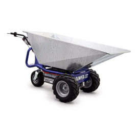 1101210062 | ZALLYS Dumper Jet L accukruiwagen, motor 1000 W,  2 onderhoudsvrije AGM tractie batterijen 105/130 Ah, externe HF lader, spoorbreedte 785 mm, voorwielaandrijving, laadvermogen 500 kg, gew. 149 kg