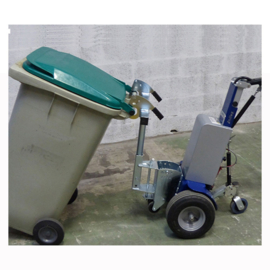 1101210047 | ZALLYS M12 elektrotrekker, trekvermogen 1500 kg, spoorbreedte 535 mm, motor 400 W, 2x 12V tractiebatterijen, batterijlader, max. snelheid 5 km/u, draaicirkel 900 mm, elektromechanische rem, gew. 50 kg excl. batterijen