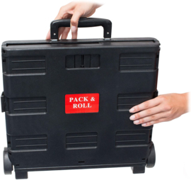 67060 | PACK-N-ROLL XL vouwkrattrolley zonder deksel, belasting 35 kg, inh. 50 l, afm. 42x37x39/98 cm (bxdxh), alu-trekbeugel, gewicht 2,8 kg