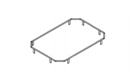 0114507 | HUPFER serveerwagen galerij 4-zijdig, roestvrijstaal, hoog 50 mm, bladmaat 600x400 mm (bxd), geschikt voor SW/SSW/SW ERGO/SSW ERGO/GSW wagenmodellen