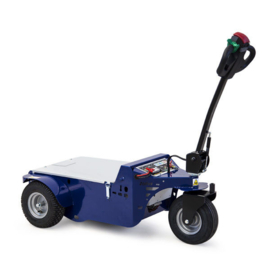 1101210043 | ZALLYS M6.5 elektrotrekker, trekvermogen 6000 kg, spoorbreedte 744 mm, motor 1000W, 2x 12V  105/130A AGM tractiebatterijen, batterijlader, max. snelheid 4,5 km/u, draaicirkel 2500 mm, elektromechanische rem, gew. 144 kg excl. batterijen