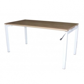 ED9180L | EasyDesk 240, zit-sta bureau/werktafel, handslinger met spindeltechniek hoogteverstelling traploos 610-850 mm, slag 240 mm, bladmaat 1800x800 mm (bxd), hefvermogen 100 kg