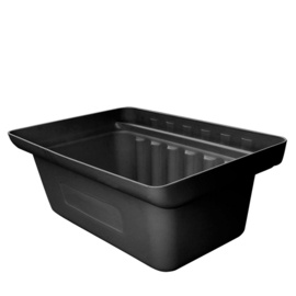 12488 | MATADOR afvalbak HX-8080S, zwart kunststof (PE), afm. 350x240x200 mm (lxbxh), inhoud 17 liter, gewicht 0,3 kg
