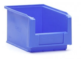 SLK3-5015 | PLASTIBAC kunststof magazijnbak, afm. 23x15x12,5 cm (lxbxh), kleur blauw, gewicht 200 g, fabrieksgarantie 5 jr