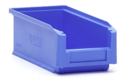 SLK2L-5015 | PLASTIBAC kunststof magazijnbak, afm. 21,5x10x7,5 cm (lxbxh), kleur blauw, gewicht 89 g, fabrieksgarantie 5 jr