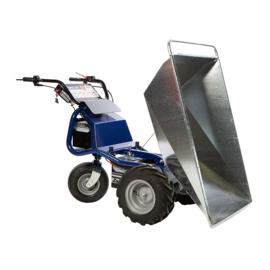 1101210004 | ZALLYS Dumper Jet accukruiwagen, motor 1000 W,  2 onderhoudsvrije AGM tractie batterijen 105/130 Ah, externe HF lader, spoorbreedte 785 mm, voorwielaandrijving, laadvermogen 500 kg, gew. 148 kg