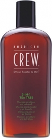 American Crew Classic 3-In-1 Shampoo, Conditioner & Body Tea Tree 450 ml