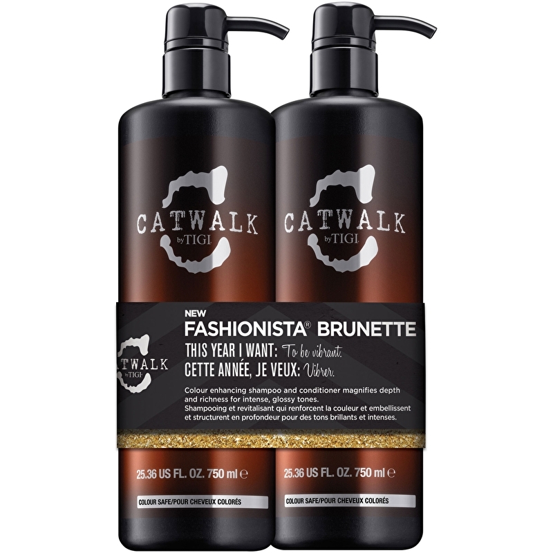 Tigi Catwalk Tween Fashionista Brunette shampoo 750ml + conditioner 750ml