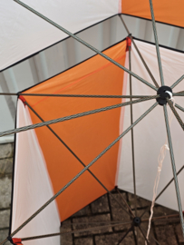 lantaren oranje wit