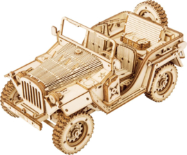 3d leger jeep houten modelbouw