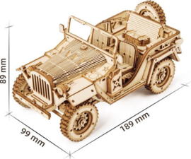 3d leger jeep houten modelbouw