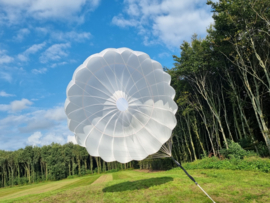 grote ronde parachute wit 5 meter