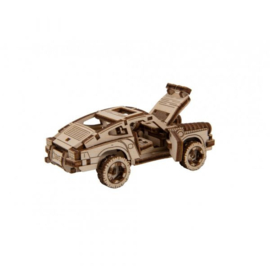 houten rally auto modelbouw