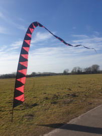 banner rood zwart