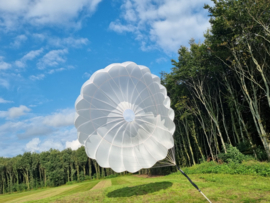 grote ronde parachute wit 5 meter