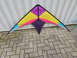 paars gele roze blauwe stunt