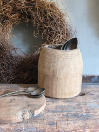 Oud houten pot 20cm nr 221