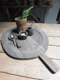 Tray serveerblad van vergrijsd hout