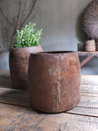 Oud houten pot 19,5cm nr 314