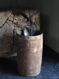 Oud houten pot 24,5cm  nr 354