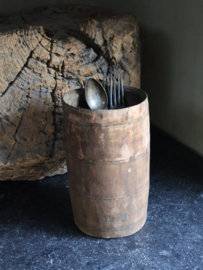Oud houten pot 24,5cm  nr 354