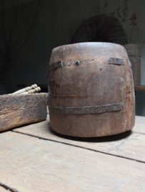 Oud houten pot 20,5cm nr 318