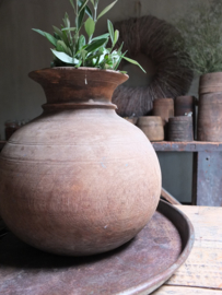 Oud houten kruikje pot 28,5cm nr 253