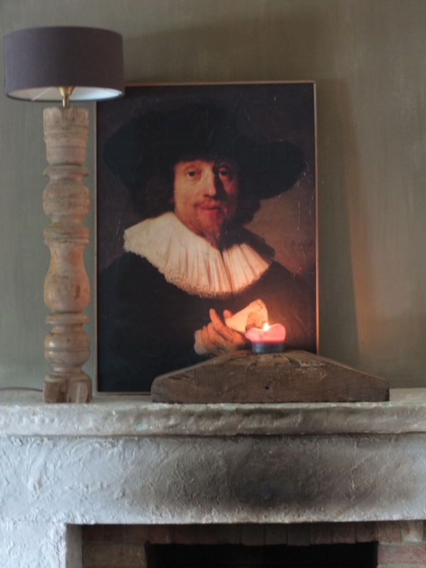 Prent schilderij Rembrandt 70cm