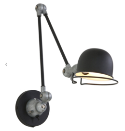 Wandlamp mexlite davin 7656zw zwart