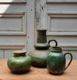 Vintage groene vaas
