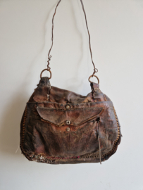 Marokkaans vintage leren tas