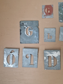 Set oude kleine sjablonen