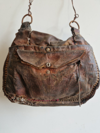 Marokkaans vintage leren tas