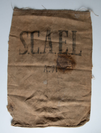 Oude decoratieve Jute zak