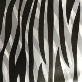 Cadeauverpakking zwart/wit zebra 13 x 13 cm