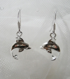 Oorbellen Dolfijntjes 2,3cm Sterling Zilver