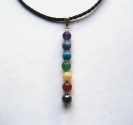 Chakra-hanger, Echt zilver, echte edelstenen