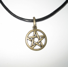 Amulet Pentagram - kleur brons