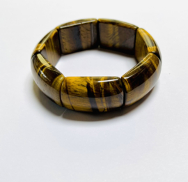 Tijgeroog armband, elastisch, echte AA Tijgeroog