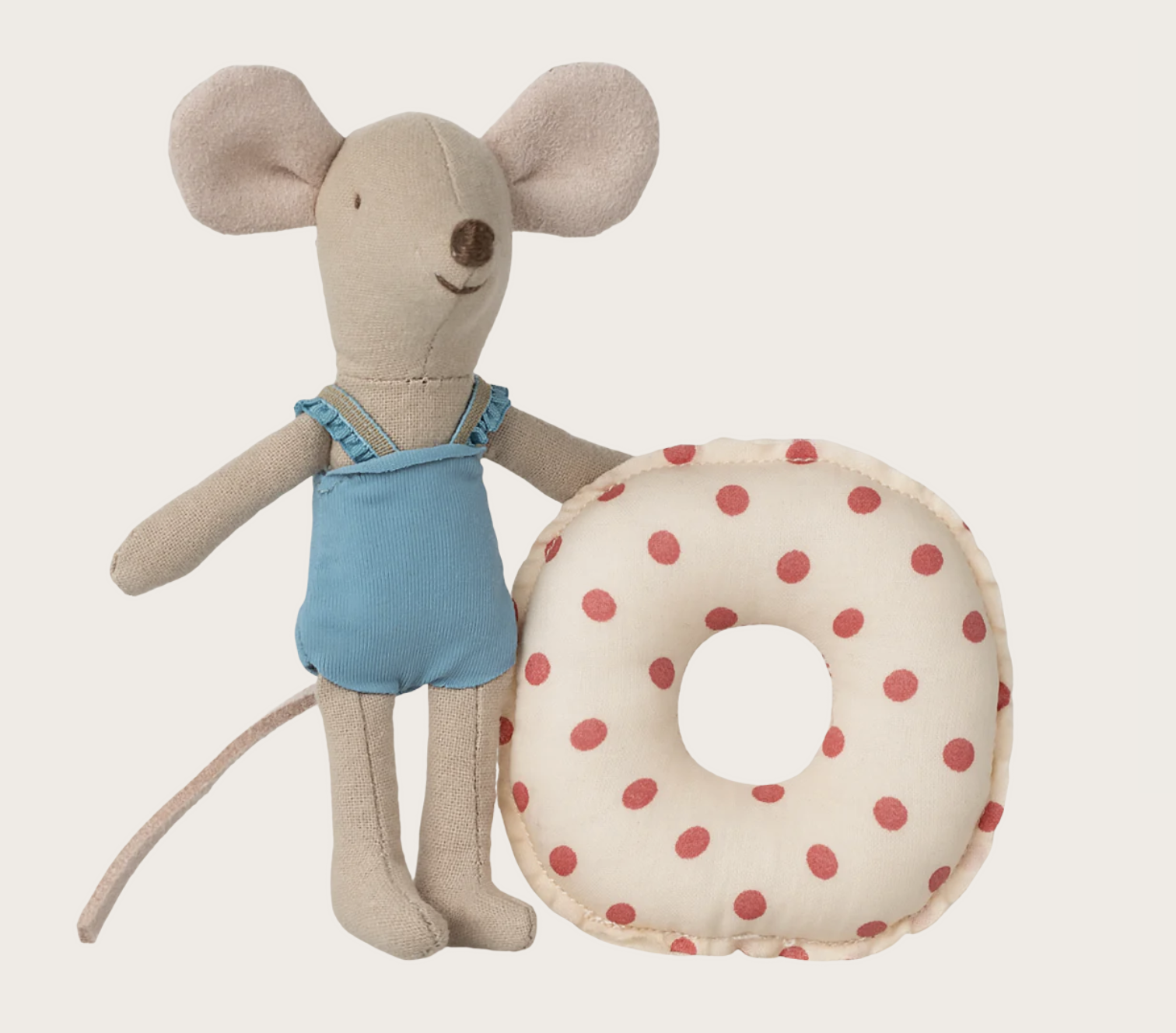 Maileg Beach mouse with float, Little sister - Red dot 17-5102-01 New!