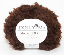 DollyMo Mohair Bouclé "Dark Brown" no. 7010