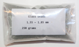 Glasparels extra fijn 1,55 - 1,85 mm : 250 gram/500 gram
