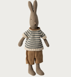 Maileg Rabbit Size 1, Dusty Brown - Shirt and shorts 16-3105-00