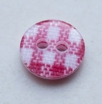 Gingham Knoop Ruit Rood 9 mm