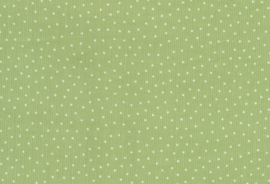 Westfalen Babycord Polka Dot Spring Green White Oeko-Tex