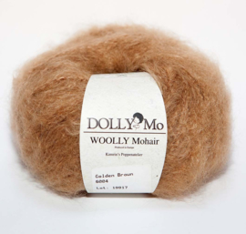 DollyMo "Woolly" Mohair nr. 6004 Golden Brown